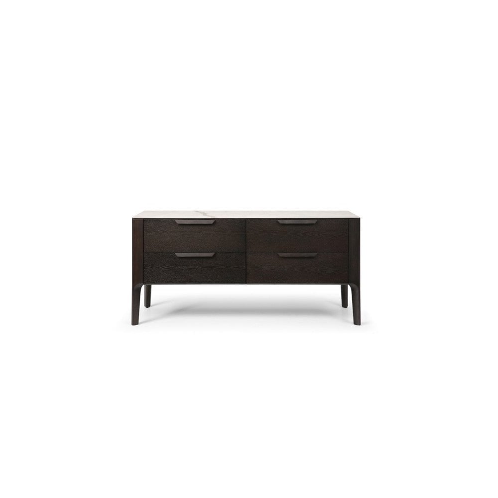 Palmetto Dark Oak & Ceramic Chest of Drawers by Tommy Franks