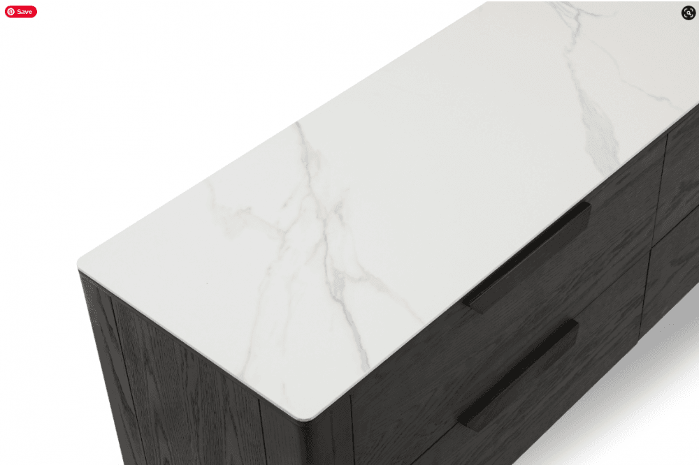 Palmetto Dark Oak & Ceramic Chest of Drawers by Tommy Franks