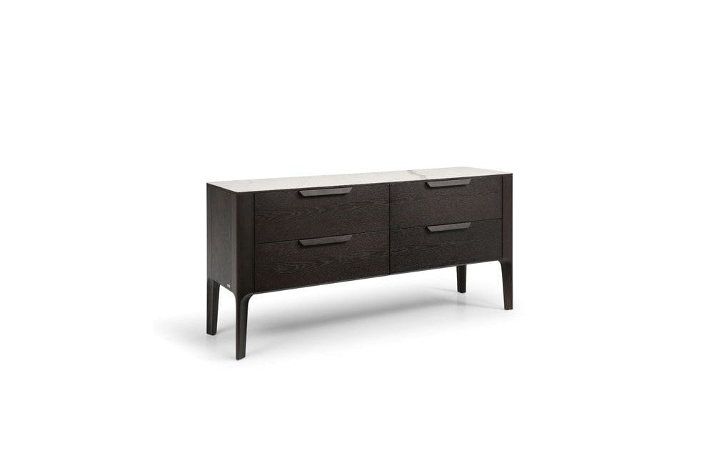 Palmetto Dark Oak & Ceramic Chest of Drawers by Tommy Franks