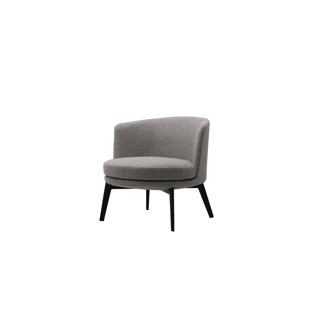 Preston Bouclé Steam Lounge Chair by Tommy Franks