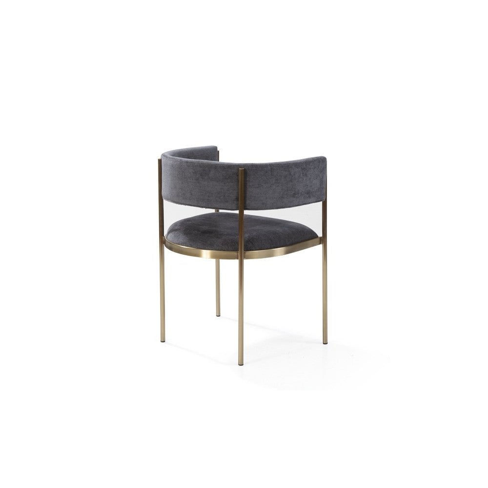 Envie II Giselle Dark Charcoal Dining Chairs Set of 2 by Tommy Franks
