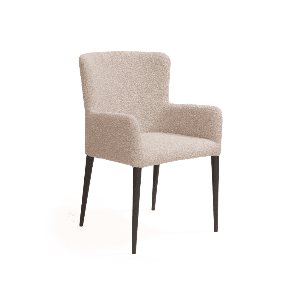 Varsi Steam Bouclé Dining Chair Set of 2 by Tommy Franks