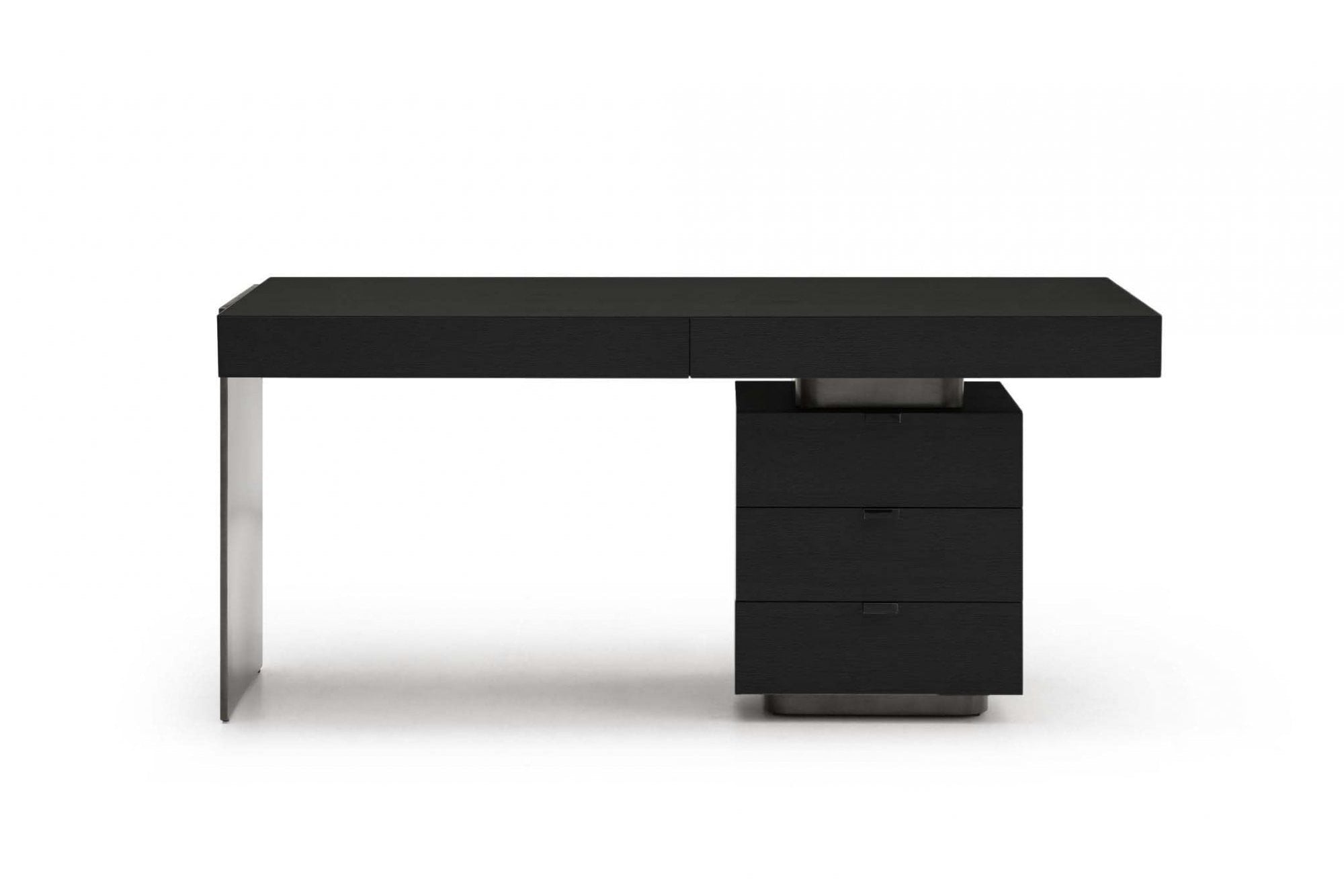 Oston Smoke Oak Desk with Right Hand Drawers by Tommy Franks