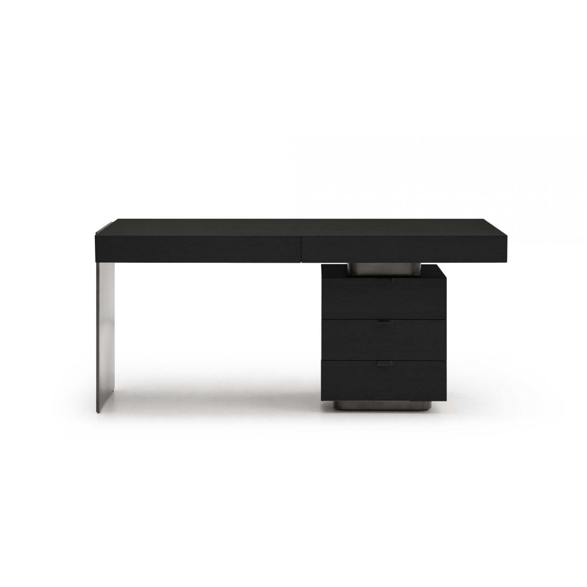 Oston Smoke Oak Desk with Right Hand Drawers by Tommy Franks