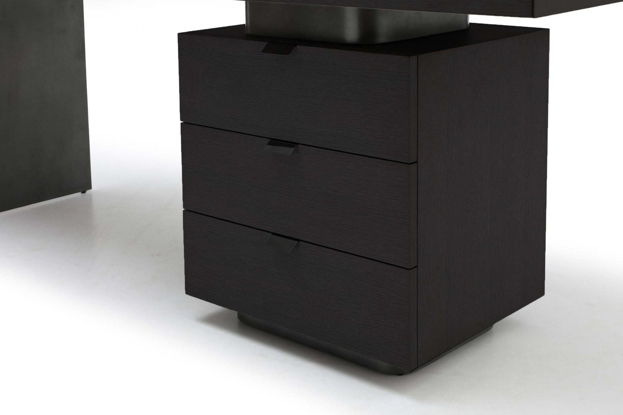 Oston Smoke Oak Desk with Right Hand Drawers by Tommy Franks