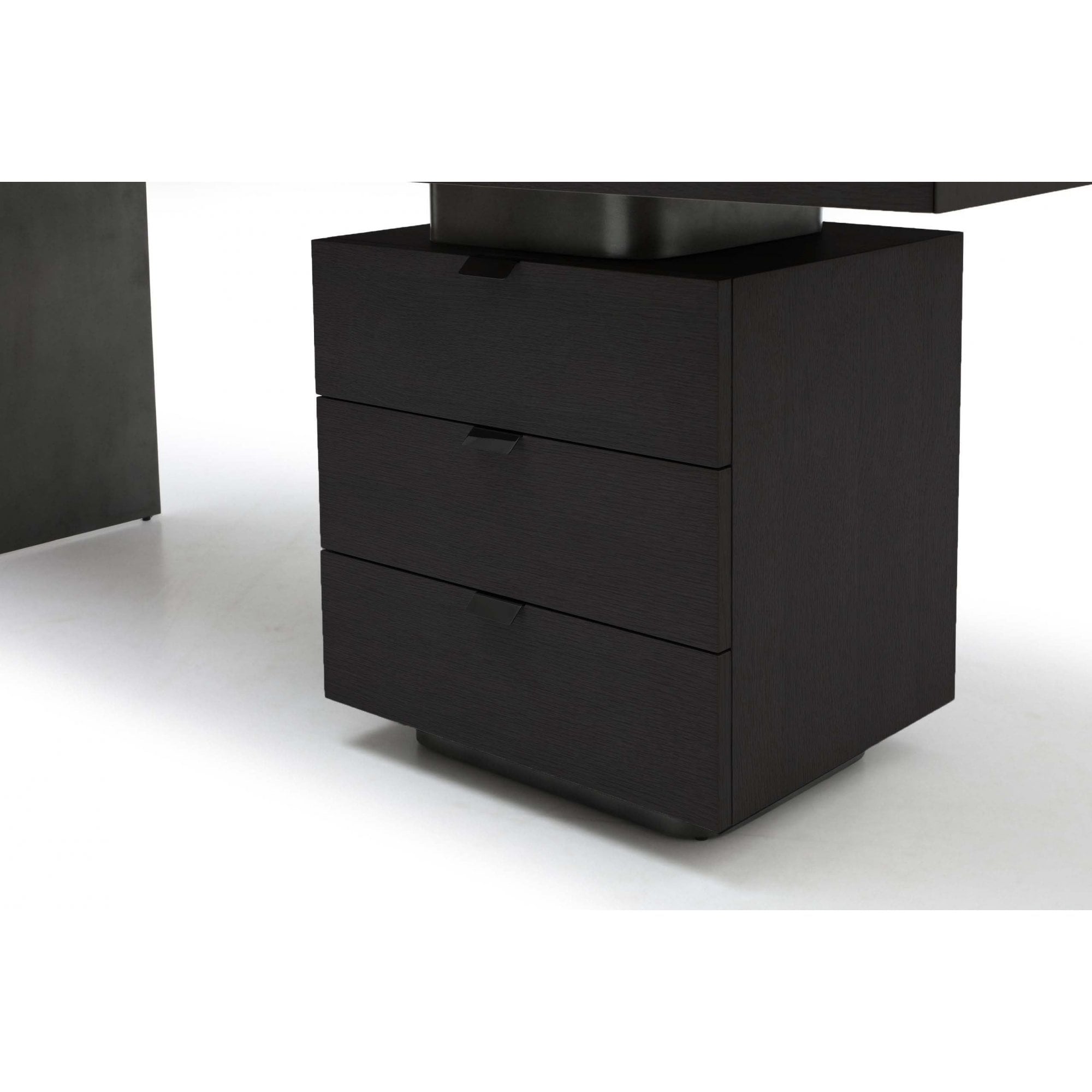 Oston Smoke Oak Desk with Right Hand Drawers by Tommy Franks