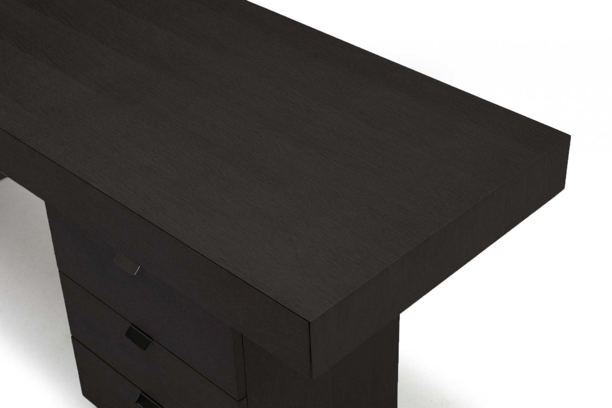 Oston Smoke Oak Desk with Right Hand Drawers by Tommy Franks