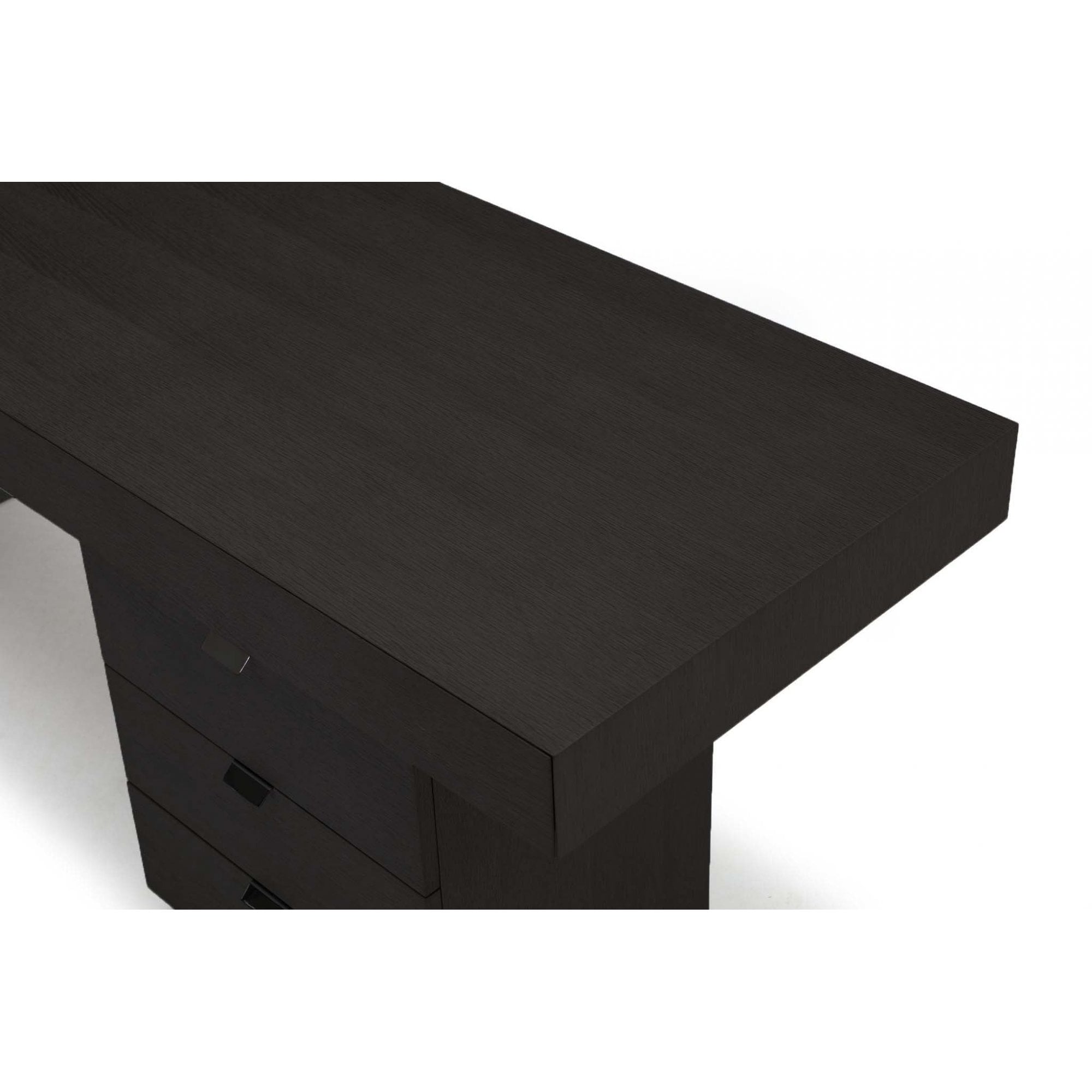 Oston Smoke Oak Desk with Right Hand Drawers by Tommy Franks