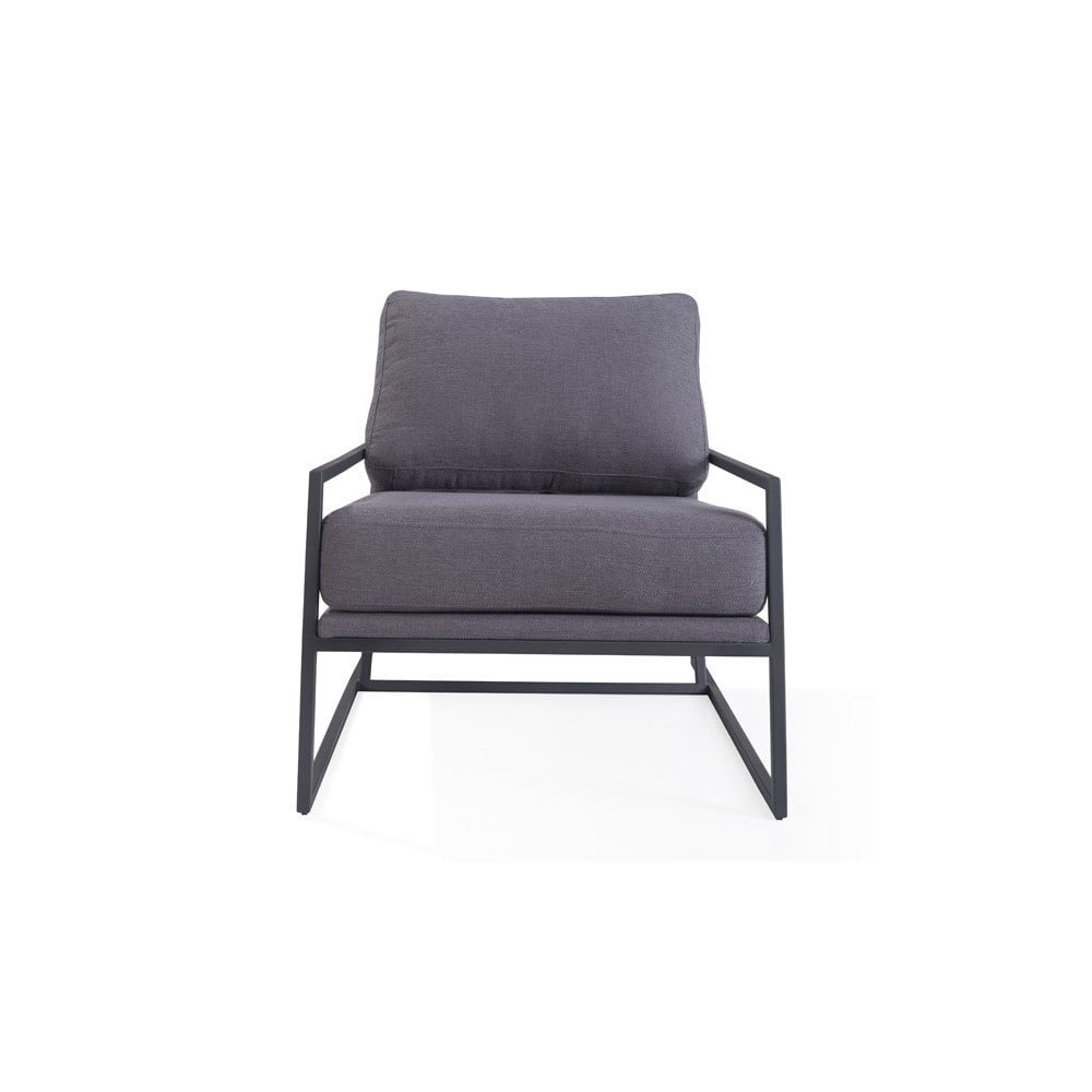 Newell Charcoal Lounge Chair by Tommy Franks
