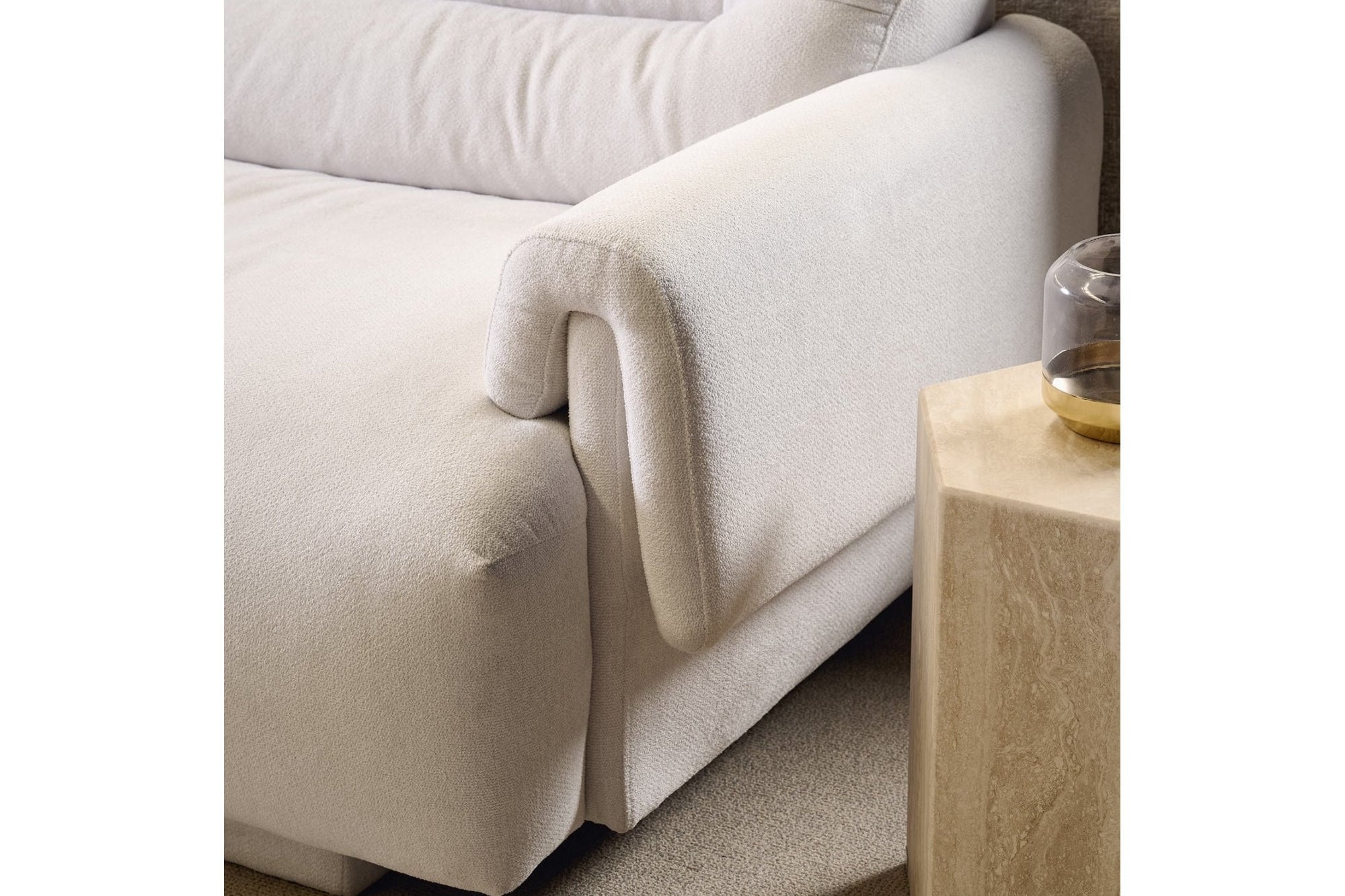 Frankie Polar Bouclé Modular Sofa by Tommy Franks