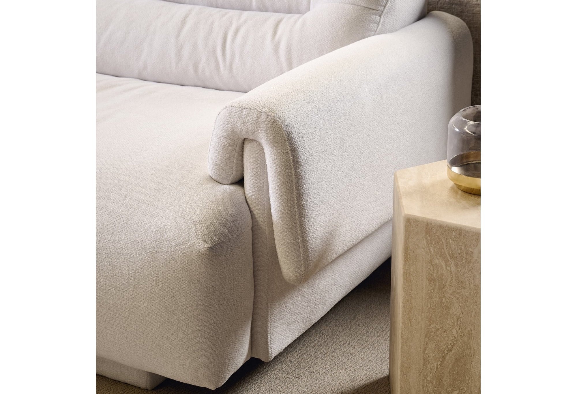 Frankie Polar Bouclé Modular Sofa by Tommy Franks