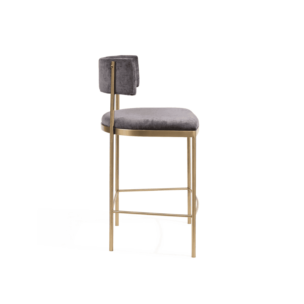 Envie II Dark Charcoal Counter Bar Stool by Tommy Franks