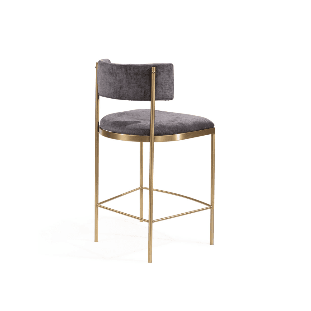 Envie II Dark Charcoal Counter Bar Stool by Tommy Franks