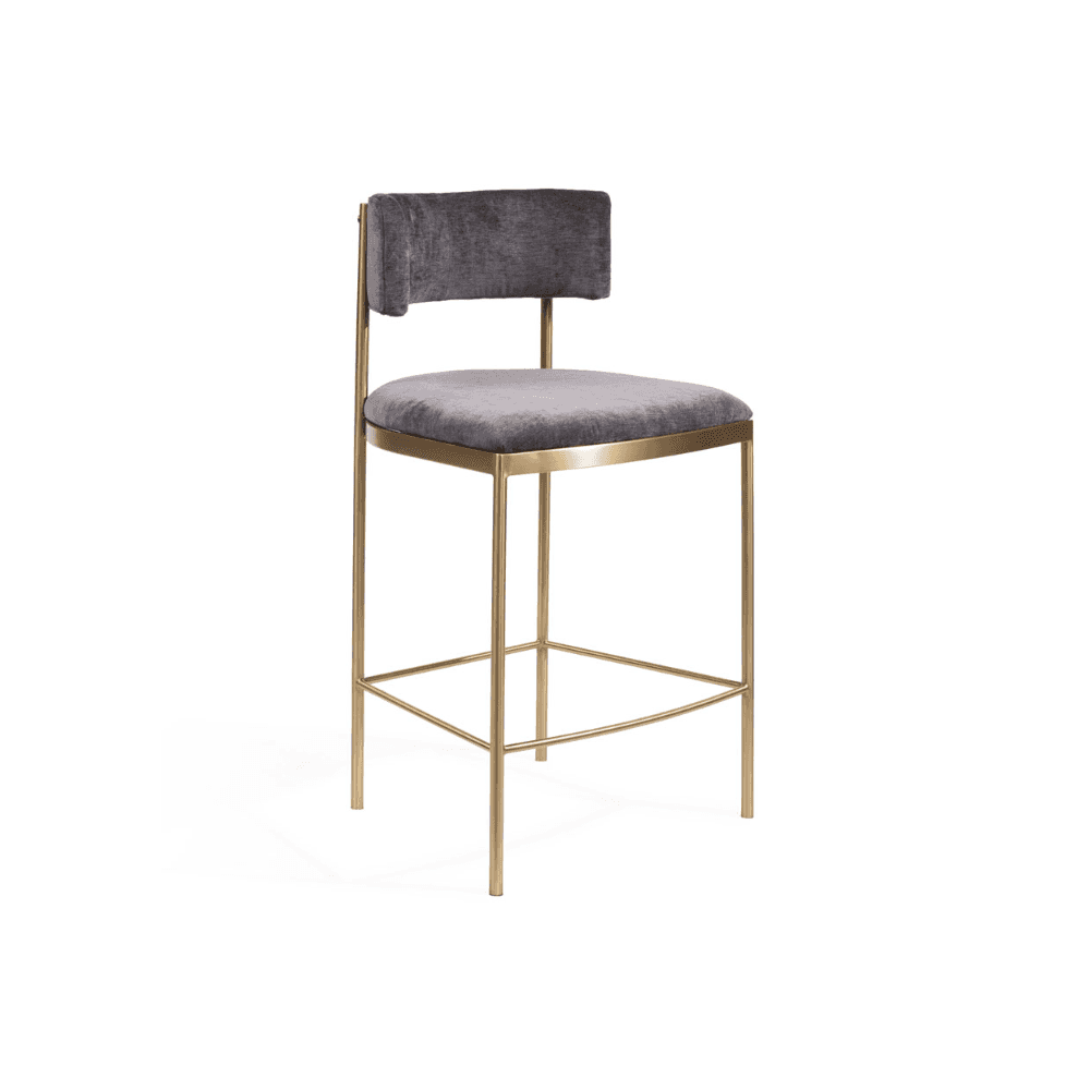 Envie II Dark Charcoal Counter Bar Stool by Tommy Franks