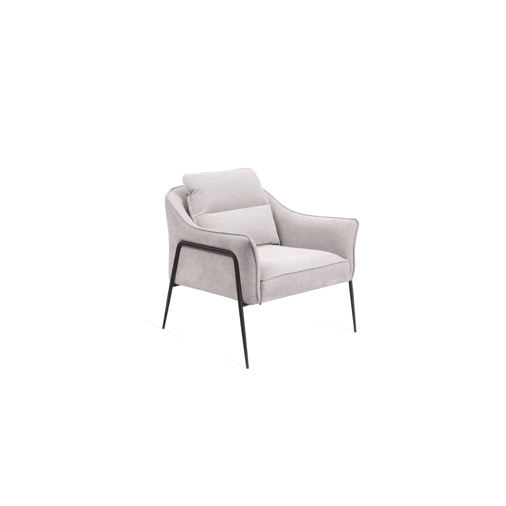 Torsion Cool Grey Lounge Chair by Tommy Franks