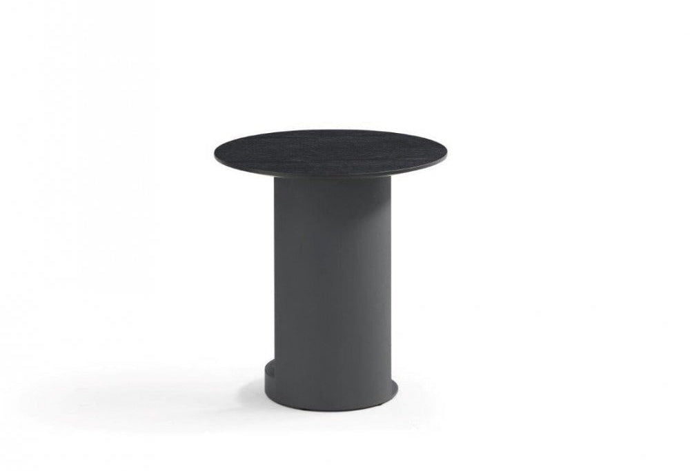 Alban Matte Black Side Table by Tommy Franks