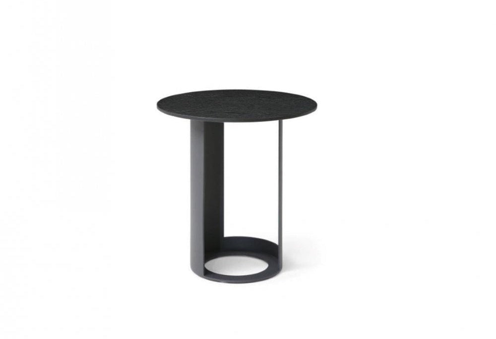 Alban Matte Black Side Table by Tommy Franks