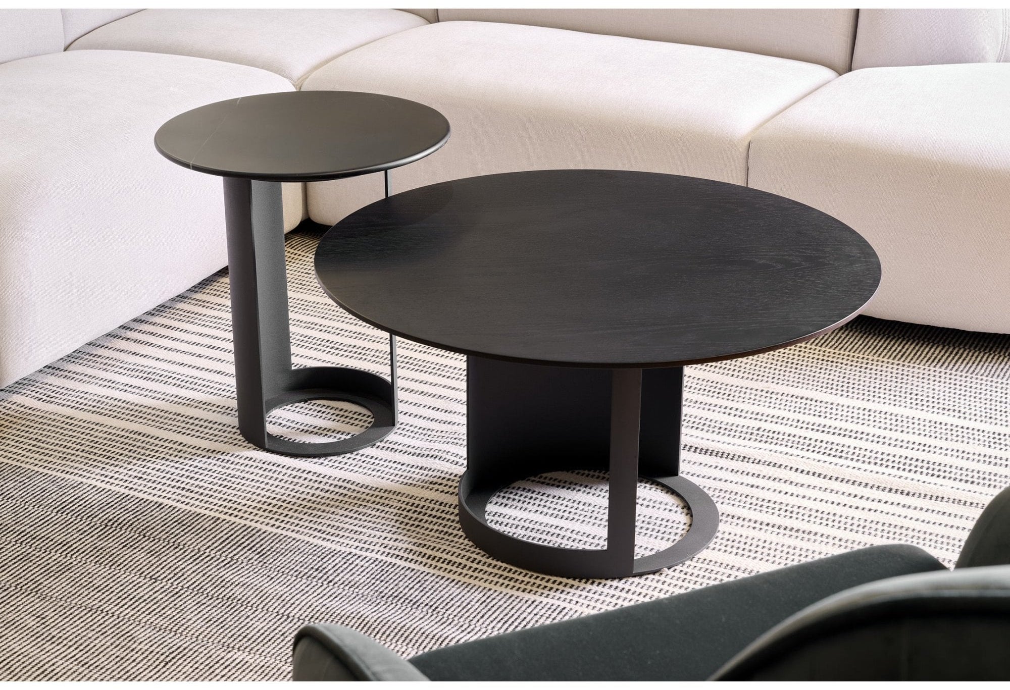 Alban Matte Black Side Table by Tommy Franks