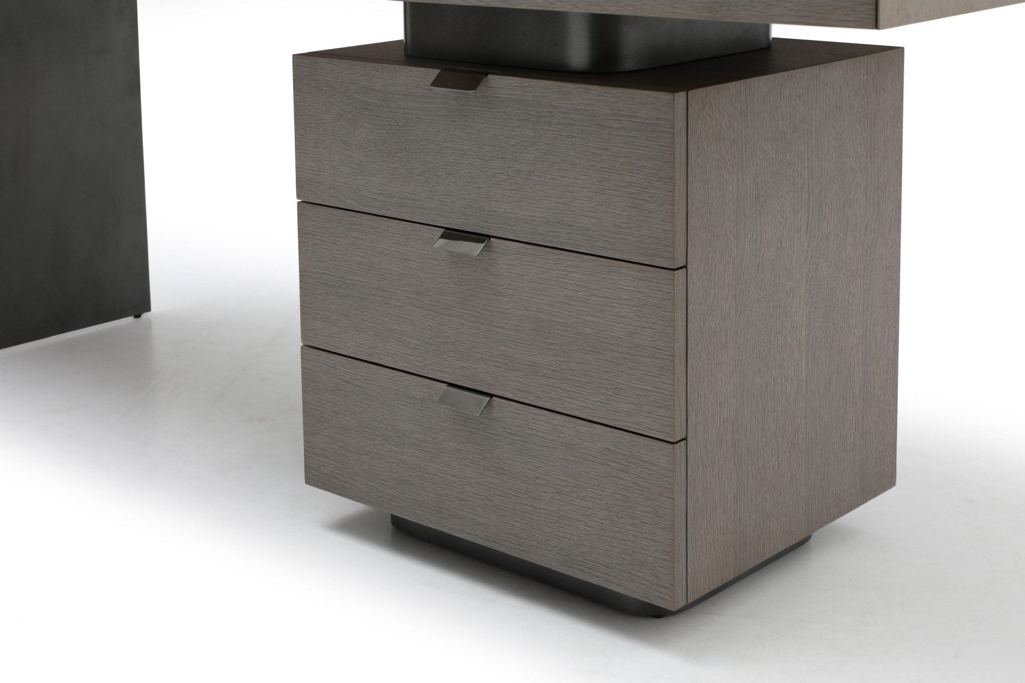 Oston Grey Desk with Right Hand Drawers by Tommy Franks
