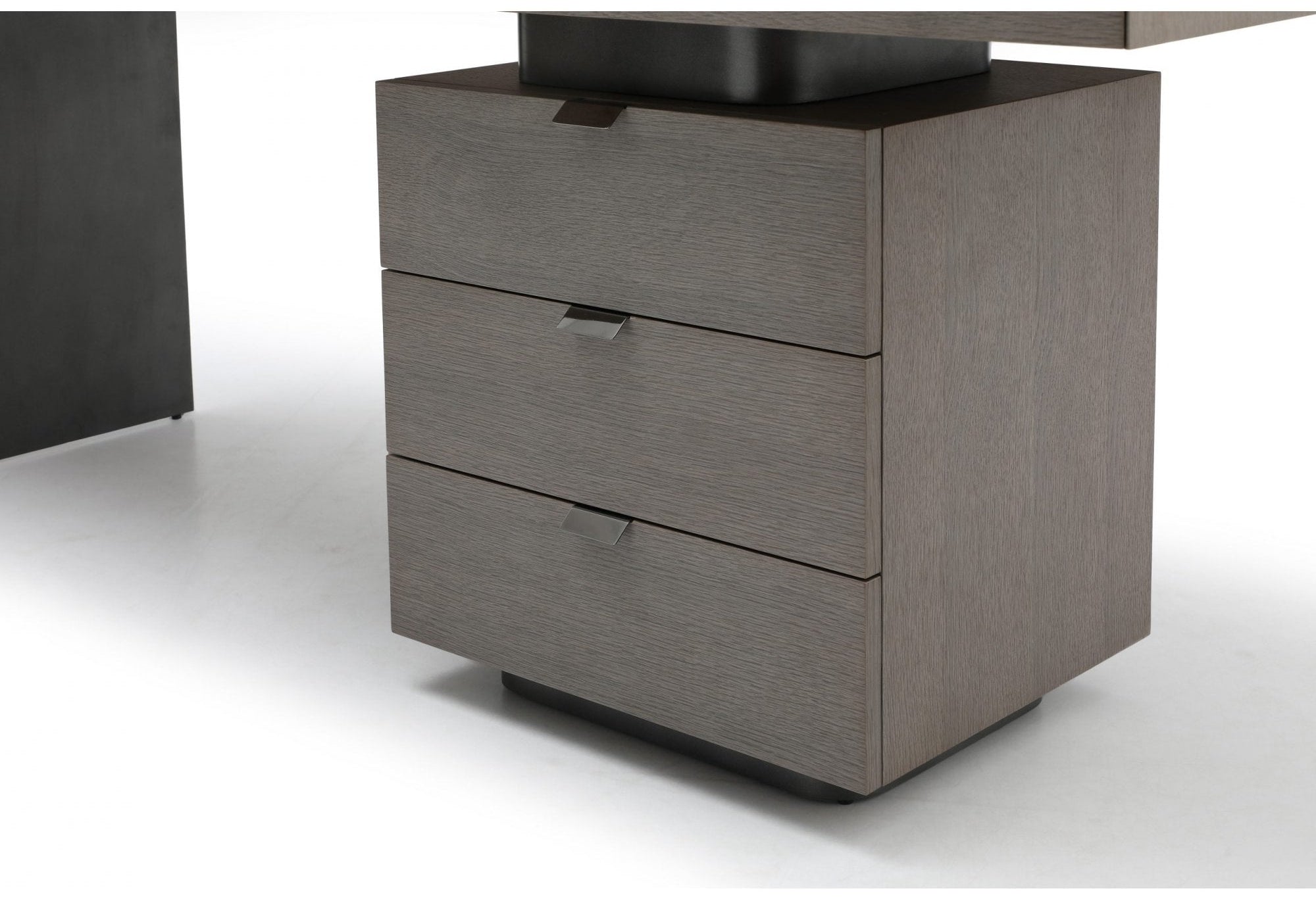 Oston Grey Desk with Right Hand Drawers by Tommy Franks