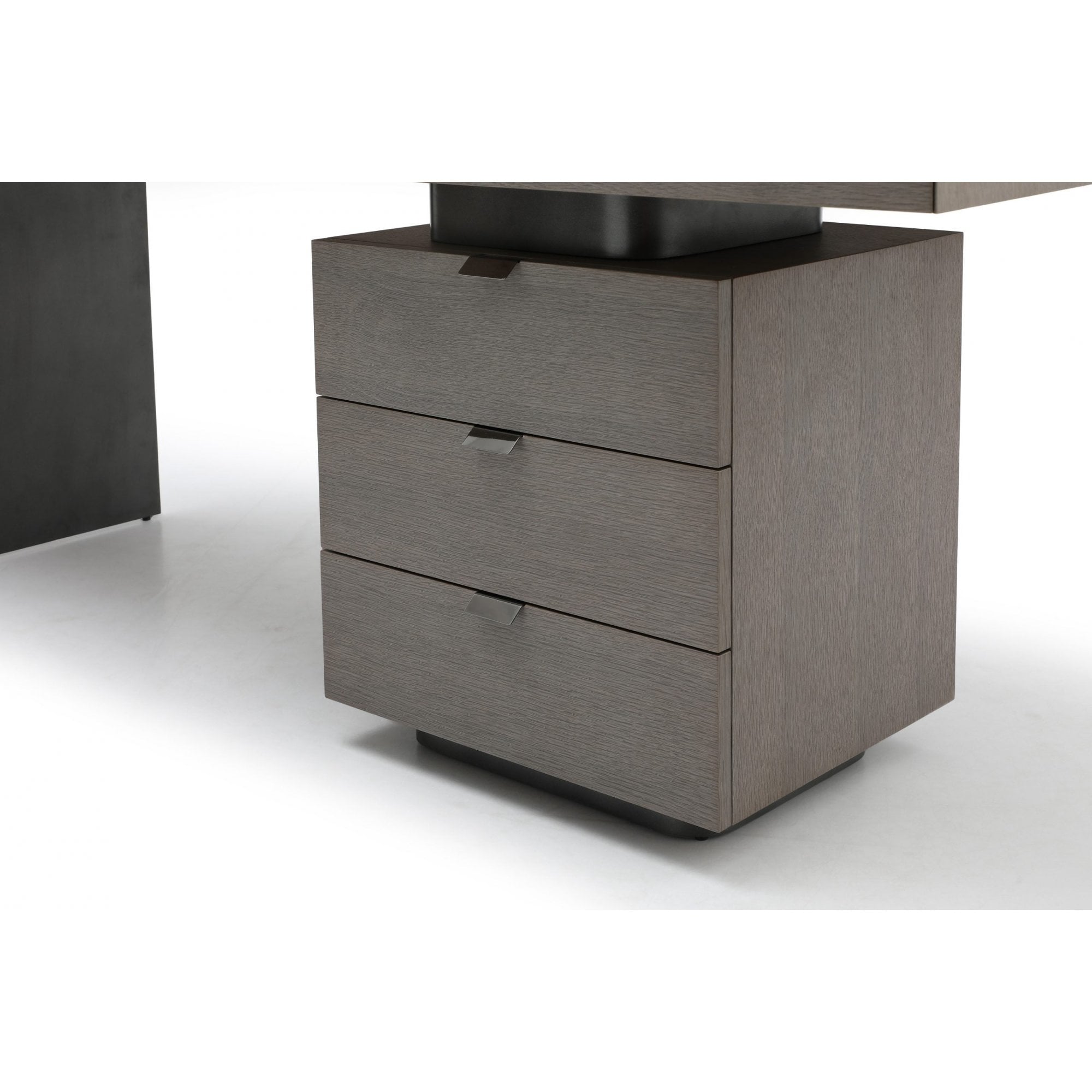 Oston Grey Desk with Right Hand Drawers by Tommy Franks