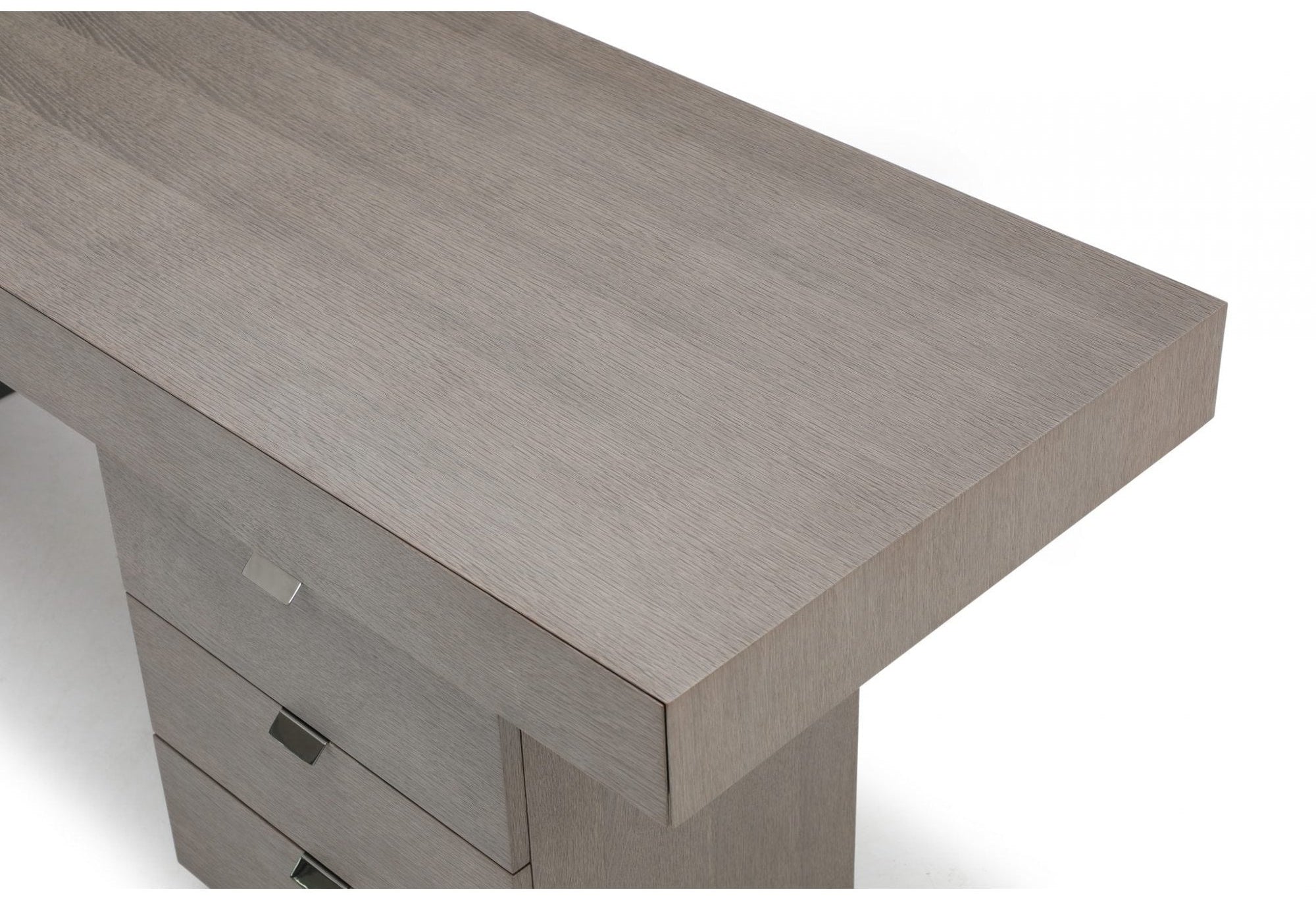 Oston Grey Desk with Right Hand Drawers by Tommy Franks