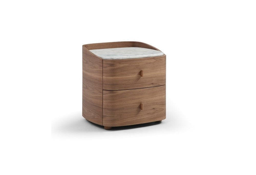 Vertu Walnut Bedside Table by Tommy Franks