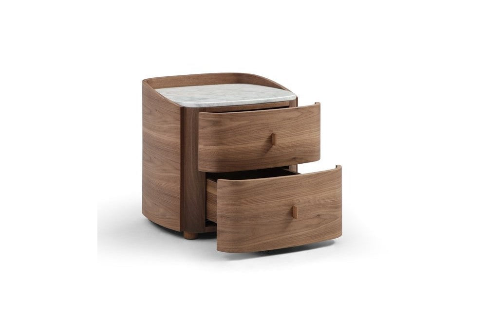 Vertu Walnut Bedside Table by Tommy Franks