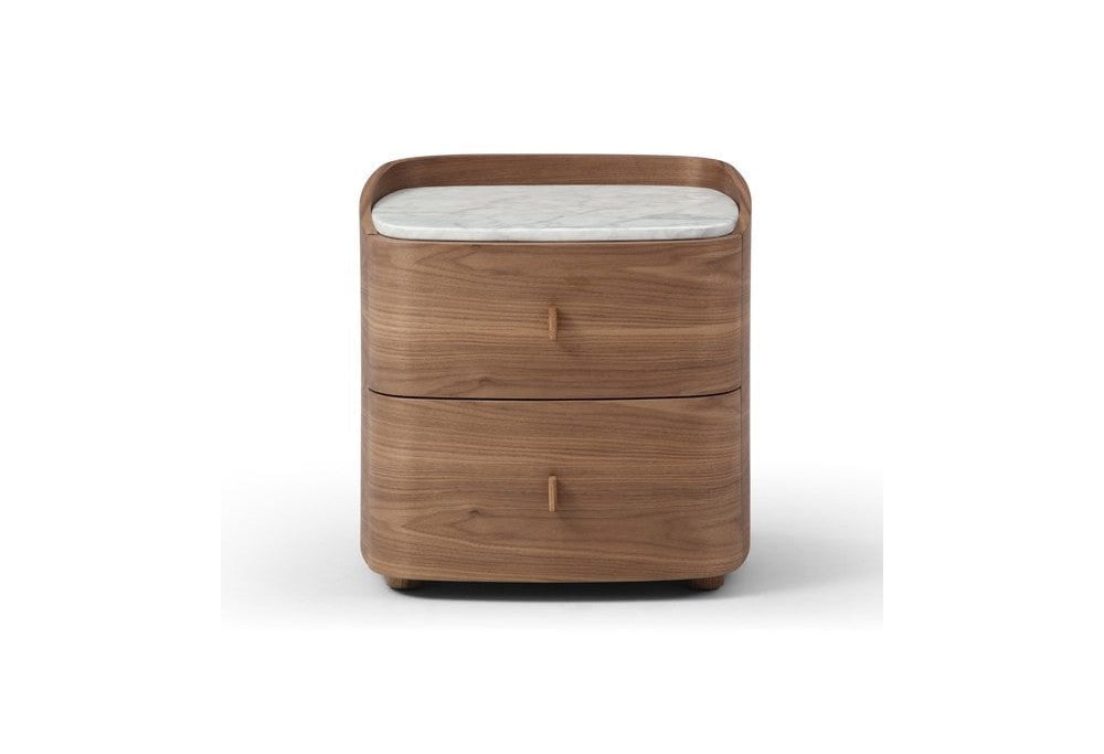 Vertu Walnut Bedside Table by Tommy Franks