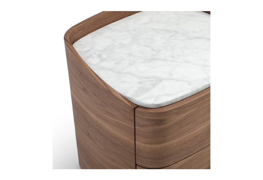 Vertu Walnut Bedside Table by Tommy Franks