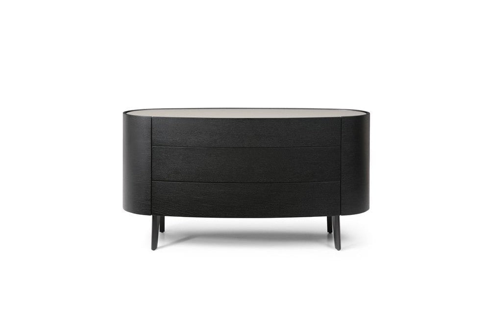 Weston Black Oak Chest of Drawers by Tommy Franks