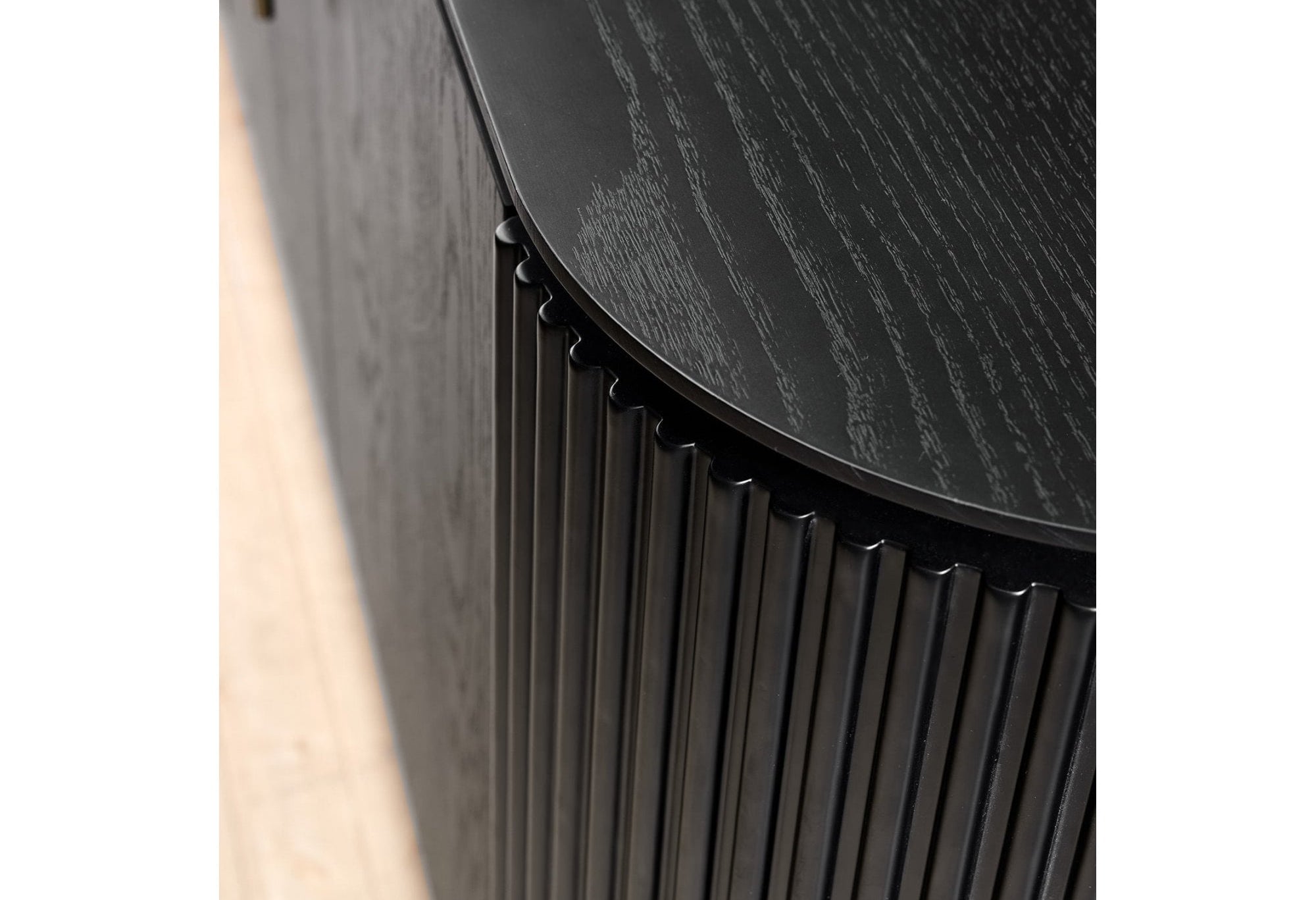 Lantine Black Oak & Brass Buffet by Tommy Franks