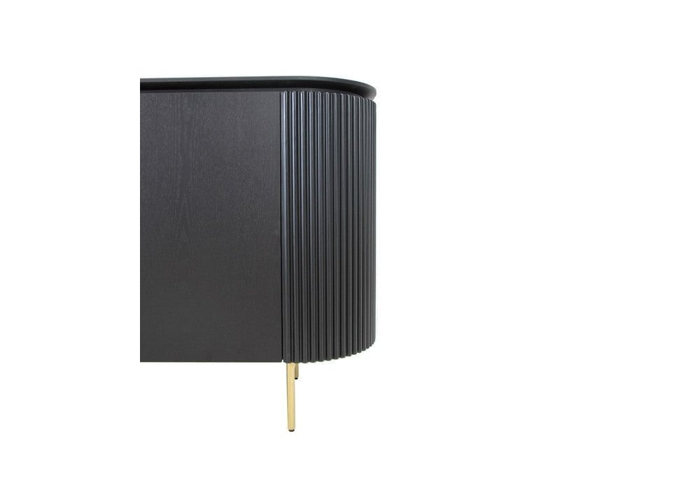 Lantine Black Oak & Brass Buffet by Tommy Franks