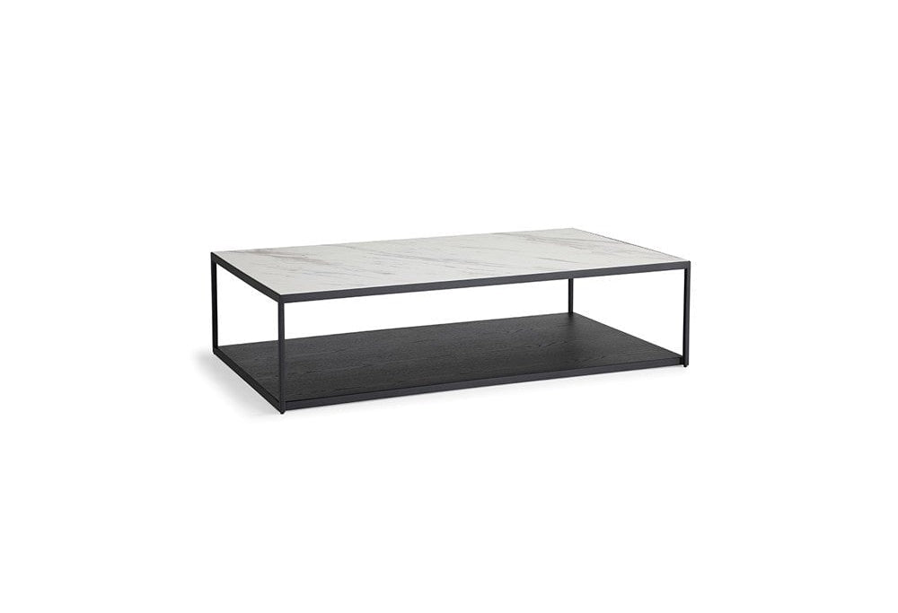 Bolton Coffee Table Cara White Ceramic Top by Tommy Franks