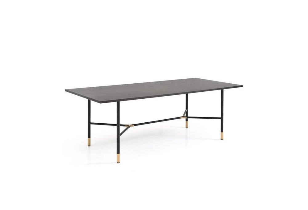 Bofo 220cm Black Oak Dining Table by Tommy Franks