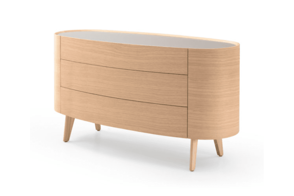 Weston Chest Of Drawers Ash & Oak Wood 3 Drawer by Tommy Franks