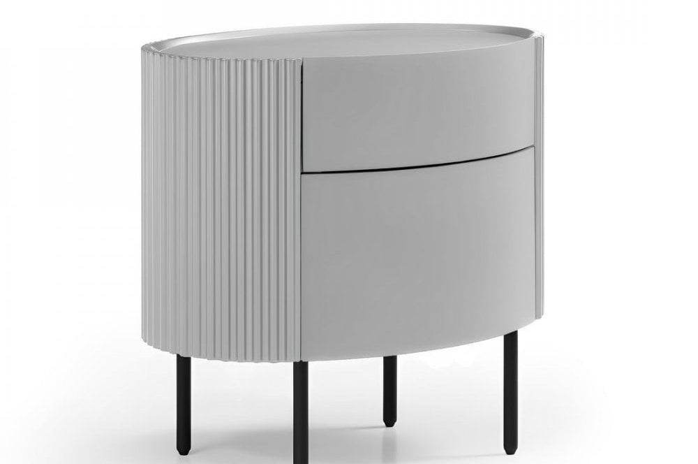 Lantine Light Grey Bedside Table by Tommy Franks