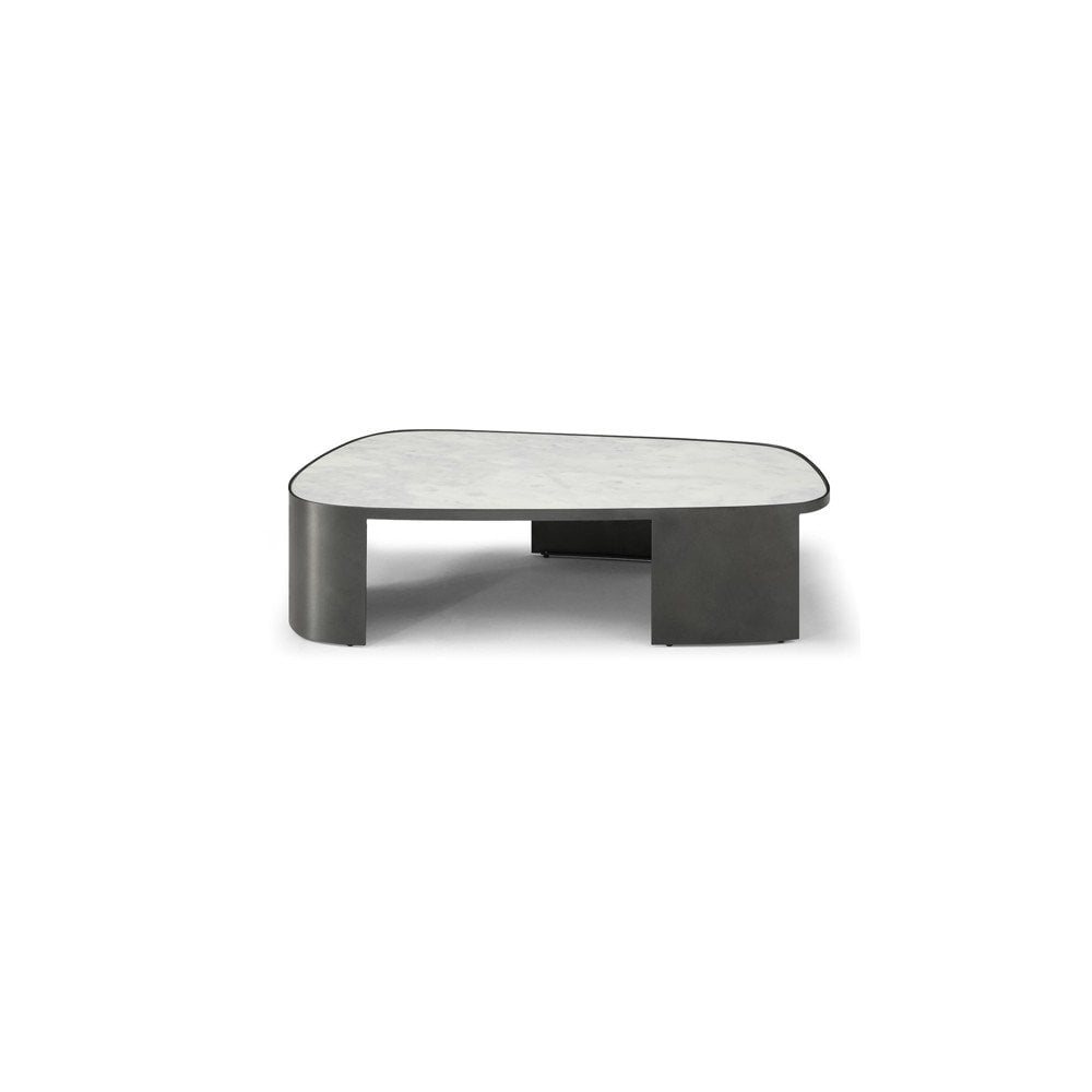 Remy White Marble Small Coffee Table by Tommy Franks