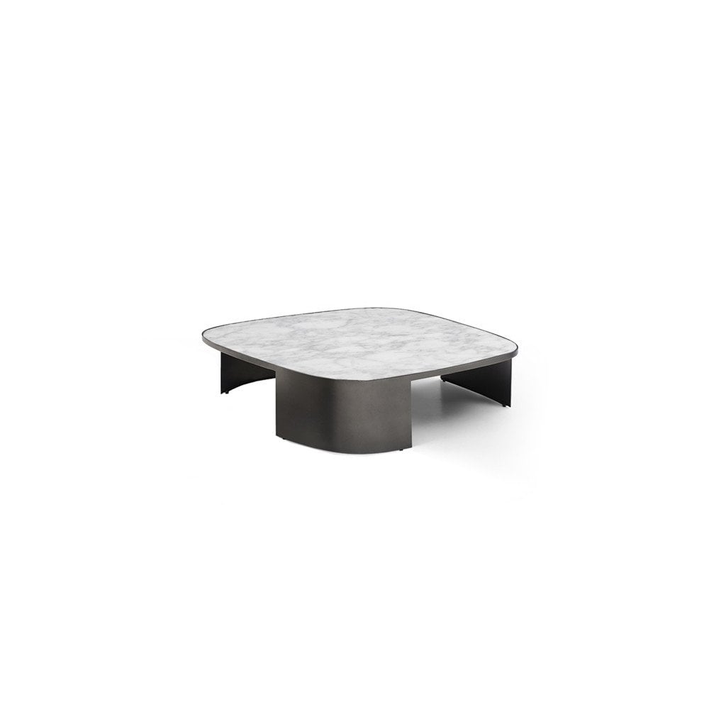 Remy White Marble Large Coffee Table by Tommy Franks