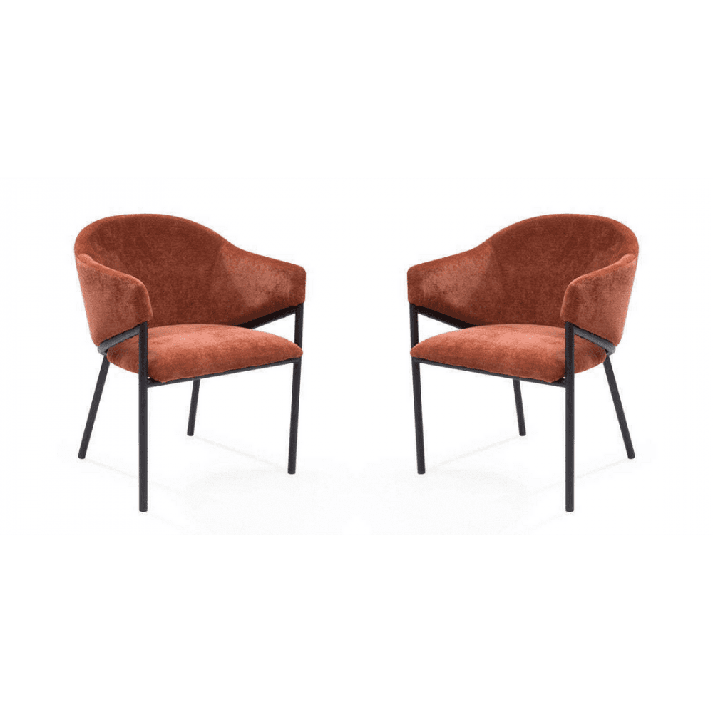 Aidan Rust Set of 2 Armchairs by Tommy Franks