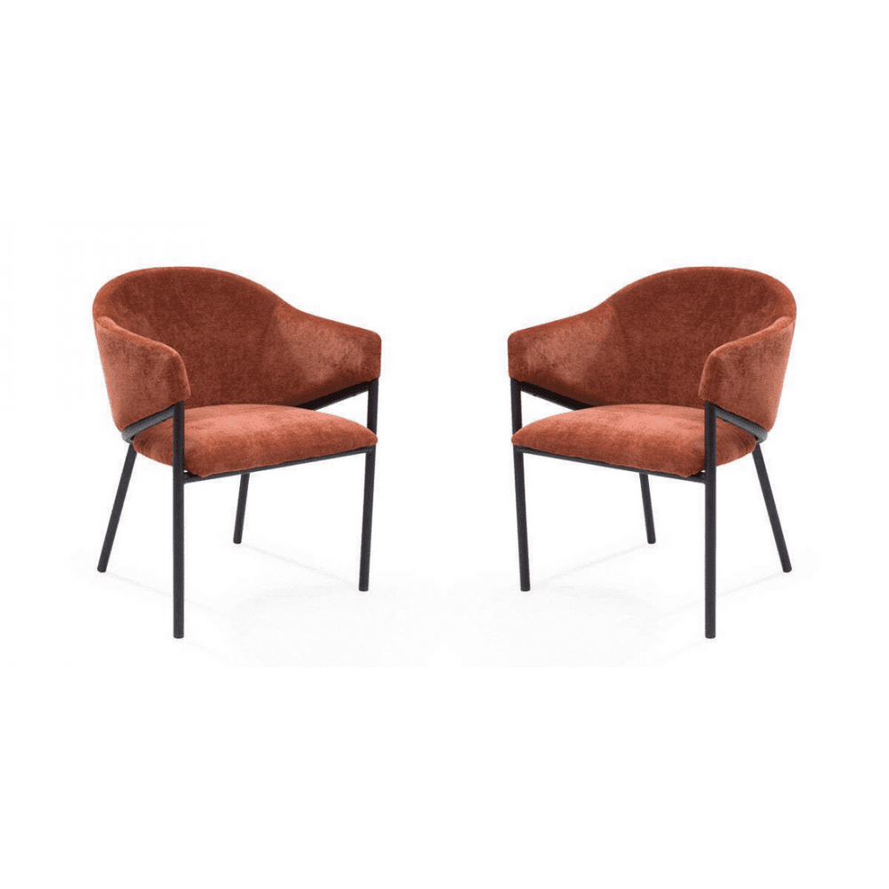 Aidan Rust Set of 2 Armchairs by Tommy Franks