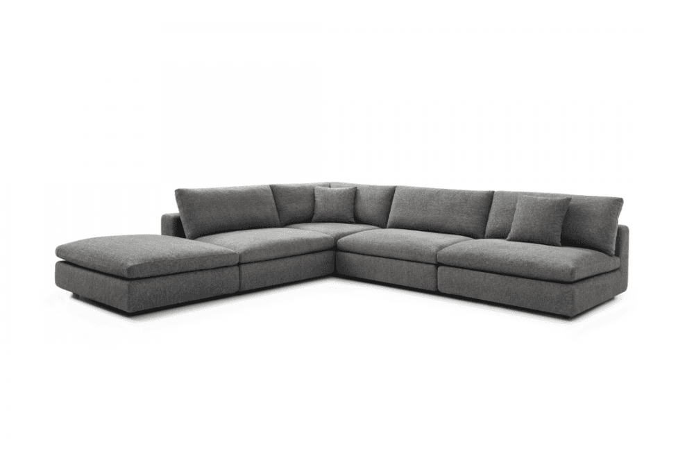 Blanco Charcoal 5 Piece Modular Sofa by Tommy Franks
