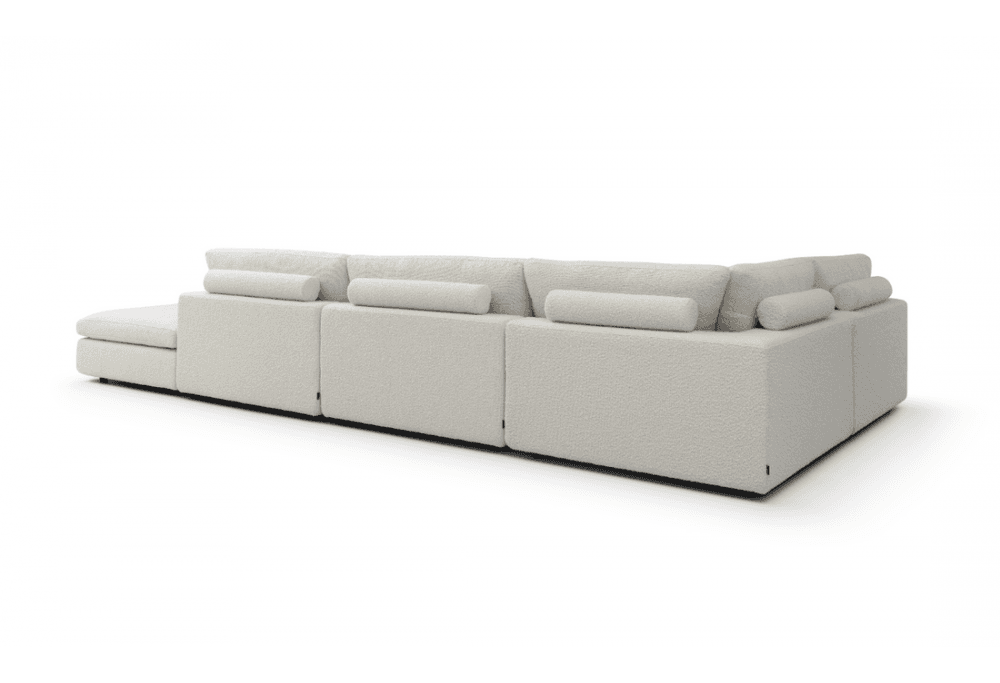 Blanco Polar Bouclé 5 Piece Modular Sofa by Tommy Franks