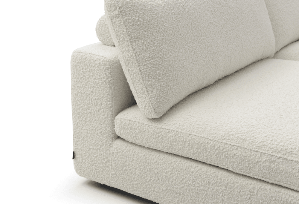 Blanco Polar Bouclé 5 Piece Modular Sofa by Tommy Franks
