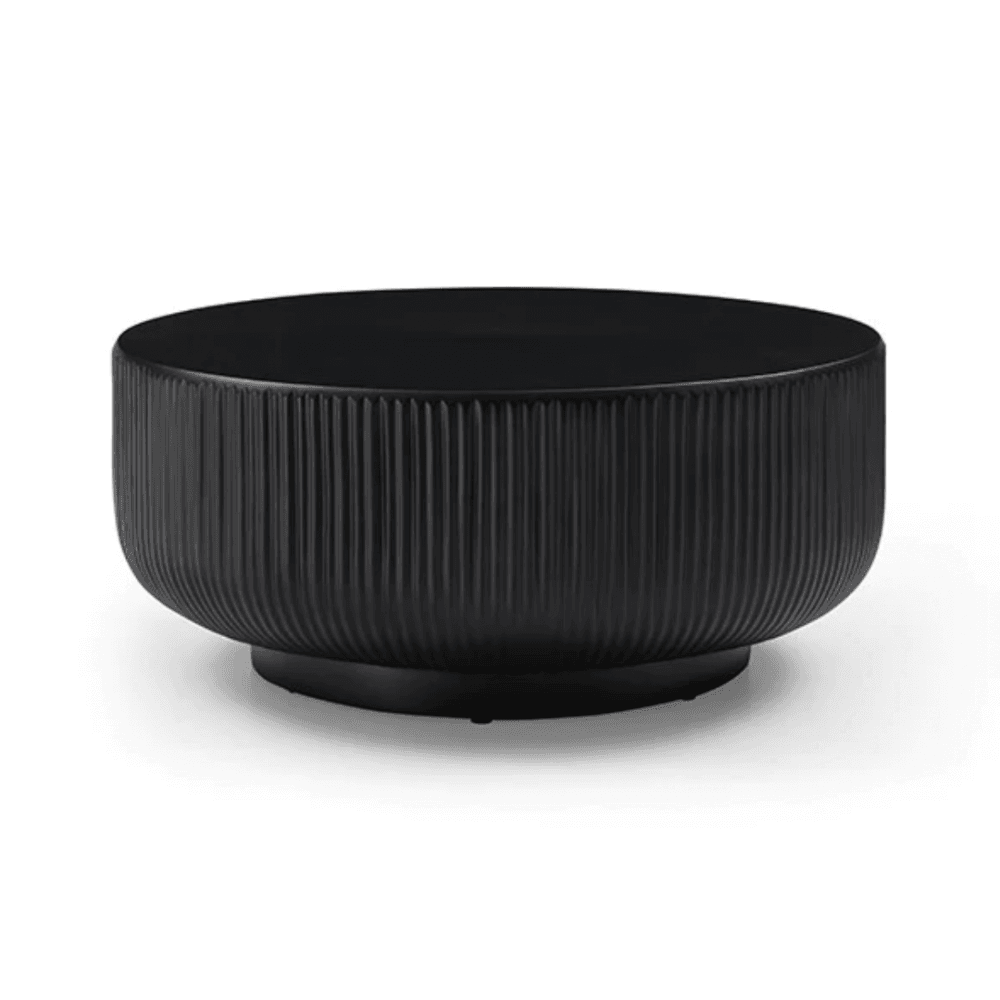 Ridge Black Coffee Table by Tommy Franks