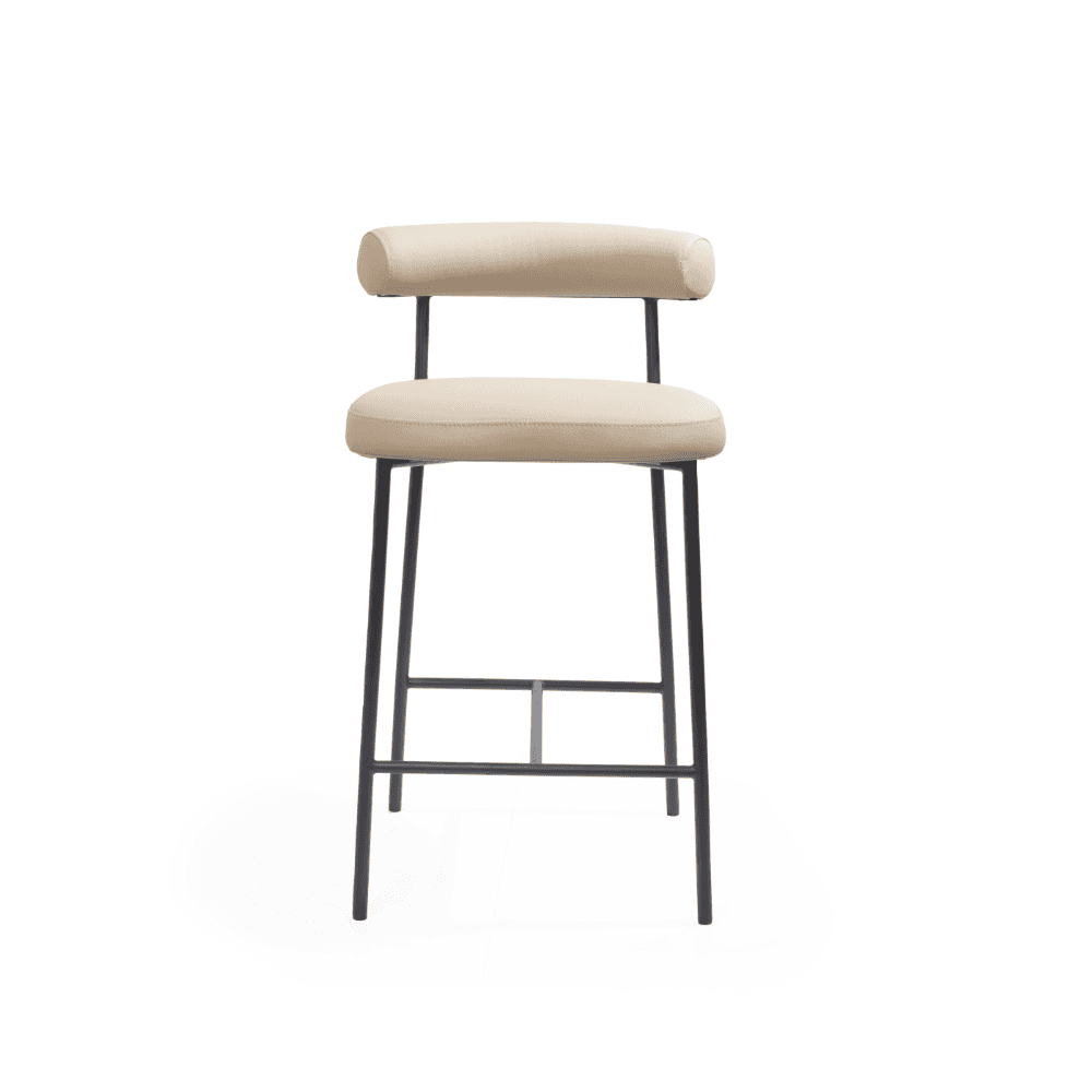 Alita Dark Marble Bar Stool by Tommy Franks