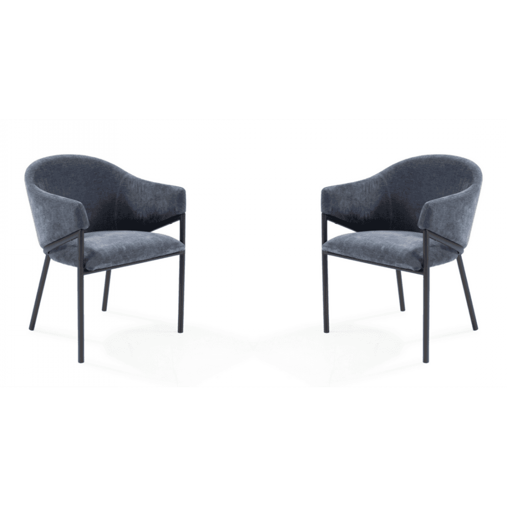 Aidan Navy Armchairs Set of 2 by Tommy Franks