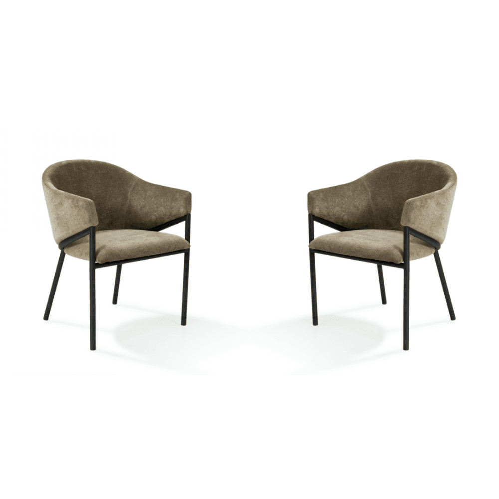 Aidan Olive Set of 2 Armchairs by Tommy Franks