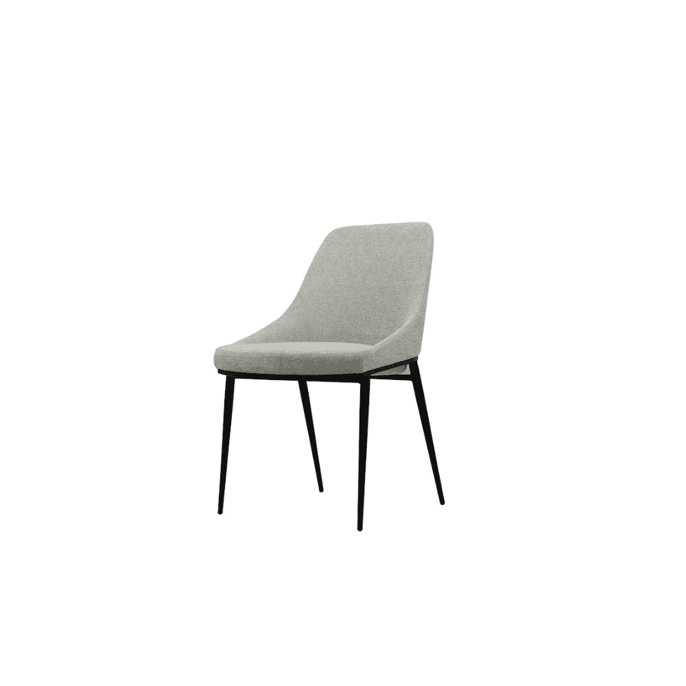Scande Cream Fabric Dining Chairs Set of 2 by Tommy Franks