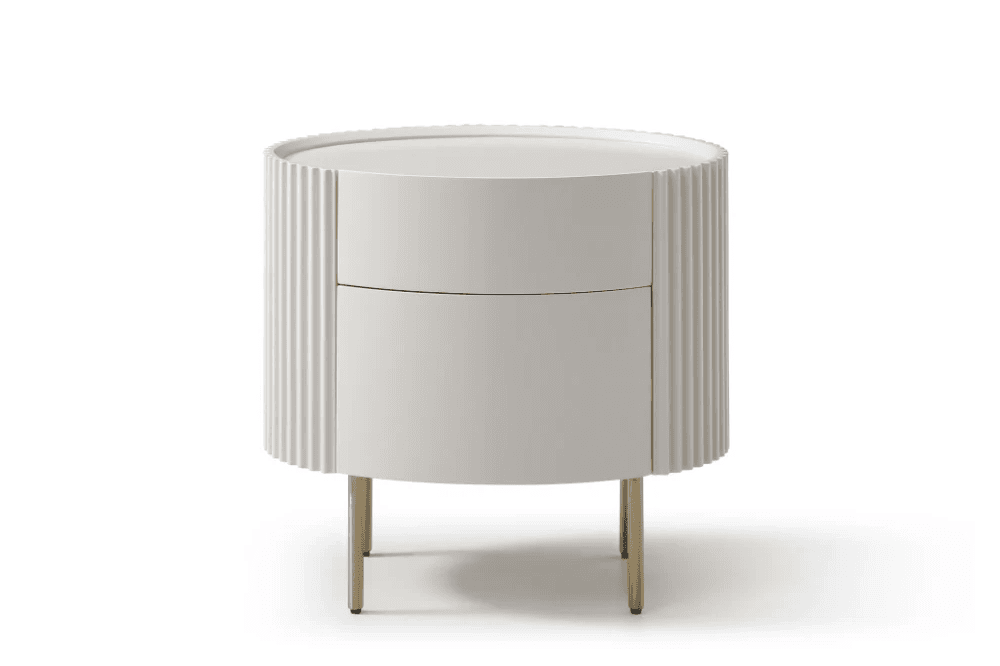 Lantine Beige Bedside Table by Tommy Franks